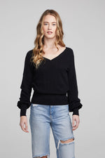 Load image into Gallery viewer, chaser-blackheart-shadow-star-long-sleeve-front
