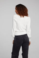 Load image into Gallery viewer, chaser-blackheart-white-star-long-sleeve-back
