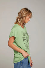 Load image into Gallery viewer, Chaser Janis Joplin Hollywood Bowl Tee in Green

