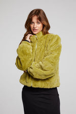 Load image into Gallery viewer, chaser-olive-green-faux-fur-jacket-01
