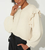 Load image into Gallery viewer, cleobella-maelle-cardigan-ivory-tops-close-up
