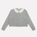 Load image into Gallery viewer, gigi-knitwear-dolly-cardi-sweater-grey-with-collar-03
