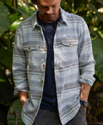 Load image into Gallery viewer, Outerknown - Blanket Shirt - Sky Blue - Model
