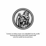 Load image into Gallery viewer, Saint Christopher Candle - Coin
