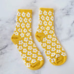 Load image into Gallery viewer, Tiepology Daisy Socks in Mustard
