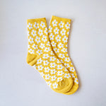 Load image into Gallery viewer, Tiepology Daisy Socks in Mustard

