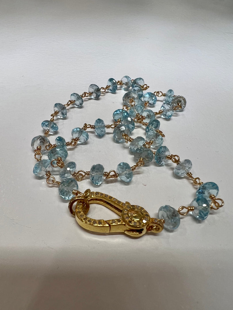 Blue Topaz Necklace