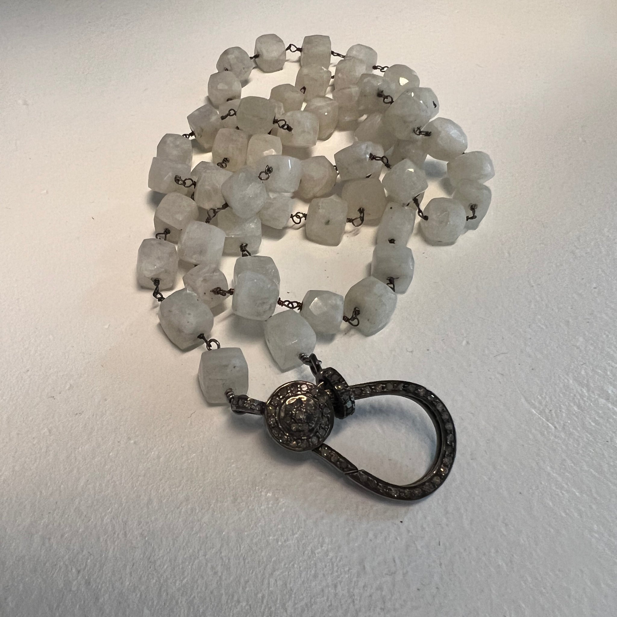Moonstone Square Necklace