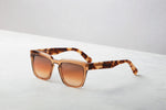 Load image into Gallery viewer, dick-moby-prague-unisex-sunglasses-havana-honey-side

