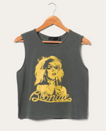 Load image into Gallery viewer, Women's Blondie Gold Cropped Muscle Tank
