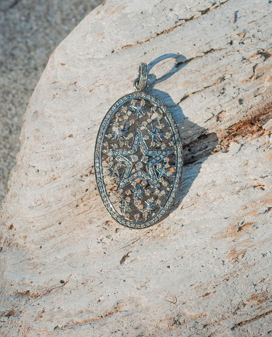 Star Cluster Diamond Pendant 2